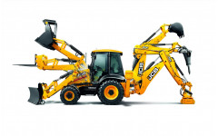 Аренда экскаватора-погрузчика JCB 3CX Super с отвалом для снега