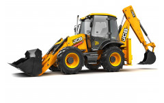 Аренда экскаватора-погрузчика JCB 3CX Super с бункерной щеткой