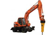 Аренда колесного экскаватора DOOSAN S210W-V с гидромолотом