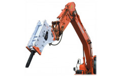 Аренда колесного экскаватора DOOSAN DX160W с гидромолотом Аренда колесного экскаватора DOOSAN DX160W с гидромолотом