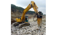 Аренда гусеничного экскаватора New Holland E385C с гидромолотом