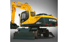 Аренда колесного экскаватора Hyundai R210W-9S с грейфером