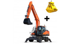 Аренда колесного экскаватора DOOSAN DX210W с грейферомо
