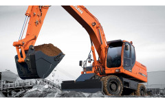 Аренда колесного экскаватора DOOSAN DX210W с грейферомо