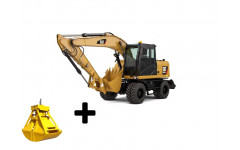 Аренда колесного экскаватора Caterpillar M320D2 с грейфером Аренда колесного экскаватора Caterpillar M320D2 с грейфером