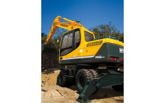 Аренда колесного экскаватора Hyundai R140W-9S с грейфером