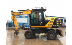 Аренда колесного экскаватора JCB JS145W с грейфером Аренда колесного экскаватора JCB JS145W с грейфером