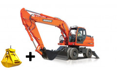 Аренда колесного экскаватора DOOSAN S180W-V с грейфером