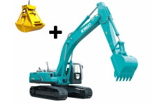 Аренда гусеничного экскаватора Kobelco SK260LC-8 с грейфером