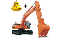 Аренда гусеничного экскаватора DOOSAN DX340LCA с грейфером