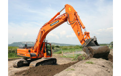 Аренда гусеничного экскаватора DOOSAN DX340LCA с грейфером
