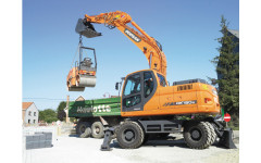 Аренда колесного экскаватора DOOSAN DX190W с грейфером