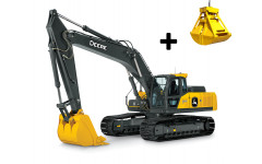 Аренда гусеничного экскаватора John Deere E360LC с грейфером
