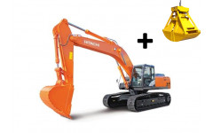 Аренда гусеничного экскаватора Hitachi ZX400 LCH 5G с грейфером Аренда гусеничного экскаватора Hitachi ZX400 LCH 5G с грейфером