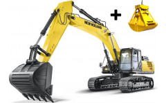 Аренда гусеничного экскаватора New Holland E385C с грейфером
