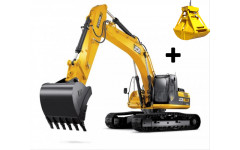 Аренда гусеничного экскаватора JCB JS 370 с грейфером Аренда гусеничного экскаватора JCB JS 370 с грейфером