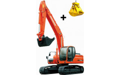 Аренда гусеничного экскаватора DOOSAN DX225LCA с грейфером