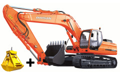 Аренда гусеничного экскаватора DOOSAN DX300LCA с грейфером