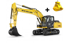 Аренда гусеничного экскаватора New Holland E215С с грейфером