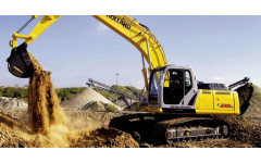 Аренда гусеничного экскаватора New Holland E215С с грейфером