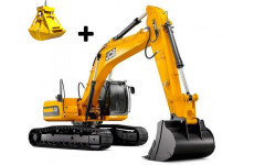 Аренда гусеничного экскаватора JCB JS 260 с грейфером Аренда гусеничного экскаватора JCB JS 260 с грейфером